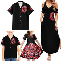 Thunder Skull Family Matching Summer Maxi Dress and Hawaiian Shirt Never Mistake My Silence For Weakness - Wonder Print Shop
