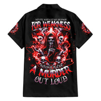 Thunder Skull Hawaiian Shirt Never Mistake My Silence For Weakness - Wonder Print Shop
