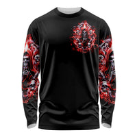 Thunder Skull Long Sleeve Shirt Never Mistake My Silence For Weakness - Wonder Print Shop