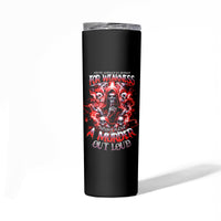 Thunder Skull Skinny Tumbler Never Mistake My Silence For Weakness - Wonder Print Shop