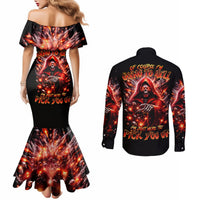 flame-skull-couples-matching-mermaid-dress-and-long-sleeve-button-shirt-of-course-im-going-to-hell-just-pick-you-up