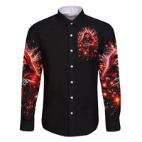 Flame Skull Family Matching Tank Maxi Dress and Hawaiian Shirt Of Course I'm Going To Hell Just Pick You Up - Wonder Print Shop