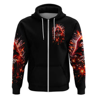 Flame Skull Hoodie Of Course I'm Going To Hell Just Pick You Up - Wonder Print Shop