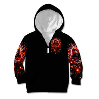 Flame Skull Kid Hoodie Of Course I'm Going To Hell Just Pick You Up - Wonder Print Shop
