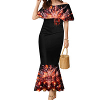 Flame Skull Mermaid Dress Of Course I'm Going To Hell Just Pick You Up - Wonder Print Shop