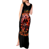 Flame Skull Tank Maxi Dress Of Course I'm Going To Hell Just Pick You Up - Wonder Print Shop