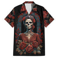 Day of Dead Lady Hawaiian Shirt Sugar Skull Rose Lady - Wonder Print Shop