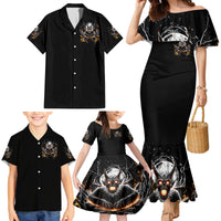 Demon Skull Family Matching Mermaid Dress and Hawaiian Shirt One Day I Gonna Say Fuck It All - Wonder Print Shop