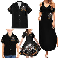 Demon Skull Family Matching Summer Maxi Dress and Hawaiian Shirt One Day I Gonna Say Fuck It All - Wonder Print Shop