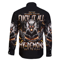 Demon Skull Family Matching Summer Maxi Dress and Hawaiian Shirt One Day I Gonna Say Fuck It All - Wonder Print Shop