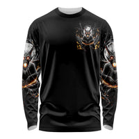 Demon Skull Long Sleeve Shirt One Day I Gonna Say Fuck It All - Wonder Print Shop