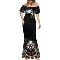Demon Skull Mermaid Dress One Day I Gonna Say Fuck It All - Wonder Print Shop