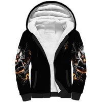 Demon Skull Sherpa Hoodie One Day I Gonna Say Fuck It All - Wonder Print Shop