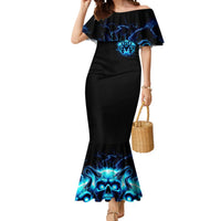 Demon Skull Mermaid Dress One Day I Gonna Say Fuck It All - Wonder Print Shop