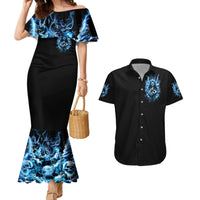 Thunder Skull Couples Matching Mermaid Dress and Hawaiian Shirt You My Friend Should Have Been Swallowed - Wonder Print Shop