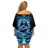 Thunder Skull Family Matching Off Shoulder Short Dress and Hawaiian Shirt You My Friend Should Have Been Swallowed - Wonder Print Shop