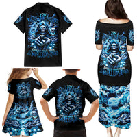 Thunder Skull Family Matching Puletasi Dress and Hawaiian Shirt You My Friend Should Have Been Swallowed - Wonder Print Shop