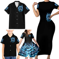 Thunder Skull Family Matching Short Sleeve Bodycon Dress and Hawaiian Shirt You My Friend Should Have Been Swallowed - Wonder Print Shop