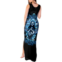 Thunder Skull Tank Maxi Dress You My Friend Should Have Been Swallowed - Wonder Print Shop