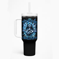 Thunder Skull Tumbler With Handle You My Friend Should Have Been Swallowed - Wonder Print Shop