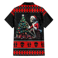 Christmas Skull Family Matching Puletasi Dress and Hawaiian Shirt Santa Skull Prepairing For Christmas - Wonder Print Shop