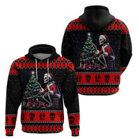 Christmas Skull Hoodie Santa Skull Prepairing For Christmas - Wonder Print Shop