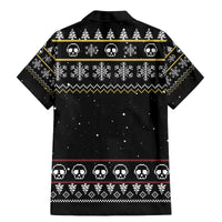 Christmas Skull Family Matching Mermaid Dress and Hawaiian Shirt Santa Skull Ride Motorbike - Wonder Print Shop