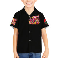 Christmas Skull Family Matching Off Shoulder Maxi Dress and Hawaiian Shirt Christmas Tree Skull - Wonder Print Shop