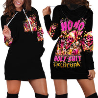 Christmas Skull Hoodie Dress Christmas Tree Skull - Wonder Print Shop