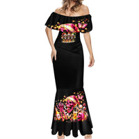 Christmas Skull Mermaid Dress Christmas Tree Skull - Wonder Print Shop