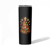 Christmas Skull Skinny Tumbler Christmas Tree Skull - Wonder Print Shop