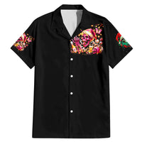 Christmas Skull Family Matching Mermaid Dress and Hawaiian Shirt Ho Ho Holy Shit I'm Drink - Wonder Print Shop