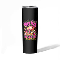 Christmas Skull Skinny Tumbler Ho Ho Holy Shit I'm Drink - Wonder Print Shop