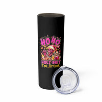Christmas Skull Skinny Tumbler Ho Ho Holy Shit I'm Drink - Wonder Print Shop