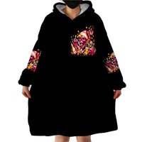 Christmas Skull Wearable Blanket Hoodie Ho Ho Holy Shit I'm Drink - Wonder Print Shop