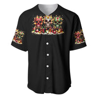 Christmas Sugar Skull Baseball Jersey Christmas Tree Sugar Skull - Wonder Print Shop