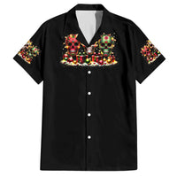 Christmas Sugar Skull Family Matching Long Sleeve Bodycon Dress and Hawaiian Shirt Christmas Tree Sugar Skull - Wonder Print Shop