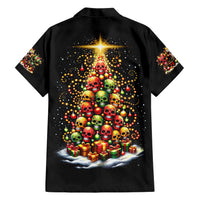 Christmas Sugar Skull Family Matching Short Sleeve Bodycon Dress and Hawaiian Shirt Christmas Tree Sugar Skull - Wonder Print Shop