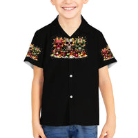 Christmas Sugar Skull Hawaiian Shirt Christmas Tree Sugar Skull - Wonder Print Shop