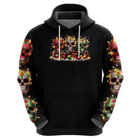 Christmas Sugar Skull Hoodie Christmas Tree Sugar Skull - Wonder Print Shop