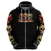 Christmas Sugar Skull Hoodie Christmas Tree Sugar Skull - Wonder Print Shop