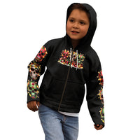 Christmas Sugar Skull Kid Hoodie Christmas Tree Sugar Skull - Wonder Print Shop