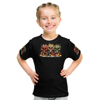 Christmas Sugar Skull Kid T Shirt Christmas Tree Sugar Skull - Wonder Print Shop
