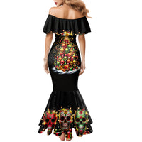 Christmas Sugar Skull Mermaid Dress Christmas Tree Sugar Skull - Wonder Print Shop
