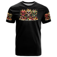 Christmas Sugar Skull T Shirt Christmas Tree Sugar Skull - Wonder Print Shop