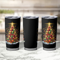 Christmas Sugar Skull Tumbler Cup Christmas Tree Sugar Skull - Wonder Print Shop