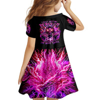 Thunder Skull Family Matching Short Sleeve Bodycon Dress and Hawaiian Shirt I May Be Not Perfect But At Least I'm Not You - Wonder Print Shop