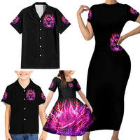 Thunder Skull Family Matching Short Sleeve Bodycon Dress and Hawaiian Shirt I May Be Not Perfect But At Least I'm Not You - Wonder Print Shop