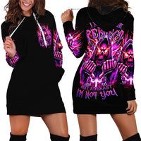 Thunder Skull Hoodie Dress I May Be Not Perfect But At Least I'm Not You - Wonder Print Shop