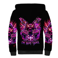 Thunder Skull Sherpa Hoodie I May Be Not Perfect But At Least I'm Not You - Wonder Print Shop